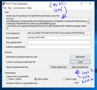 PuTTY Key Generation